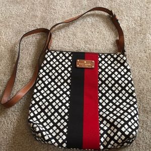Kate Spade Brown & Red Crossbody Bag